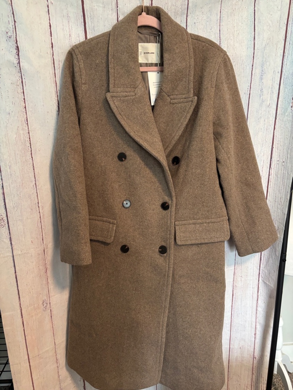 NWT Everlane The Double-Breasted Coat in Wool - Picture 15 of 16